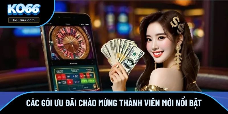 Các gói ưu đãi chào mừng thành viên mới nổi bật